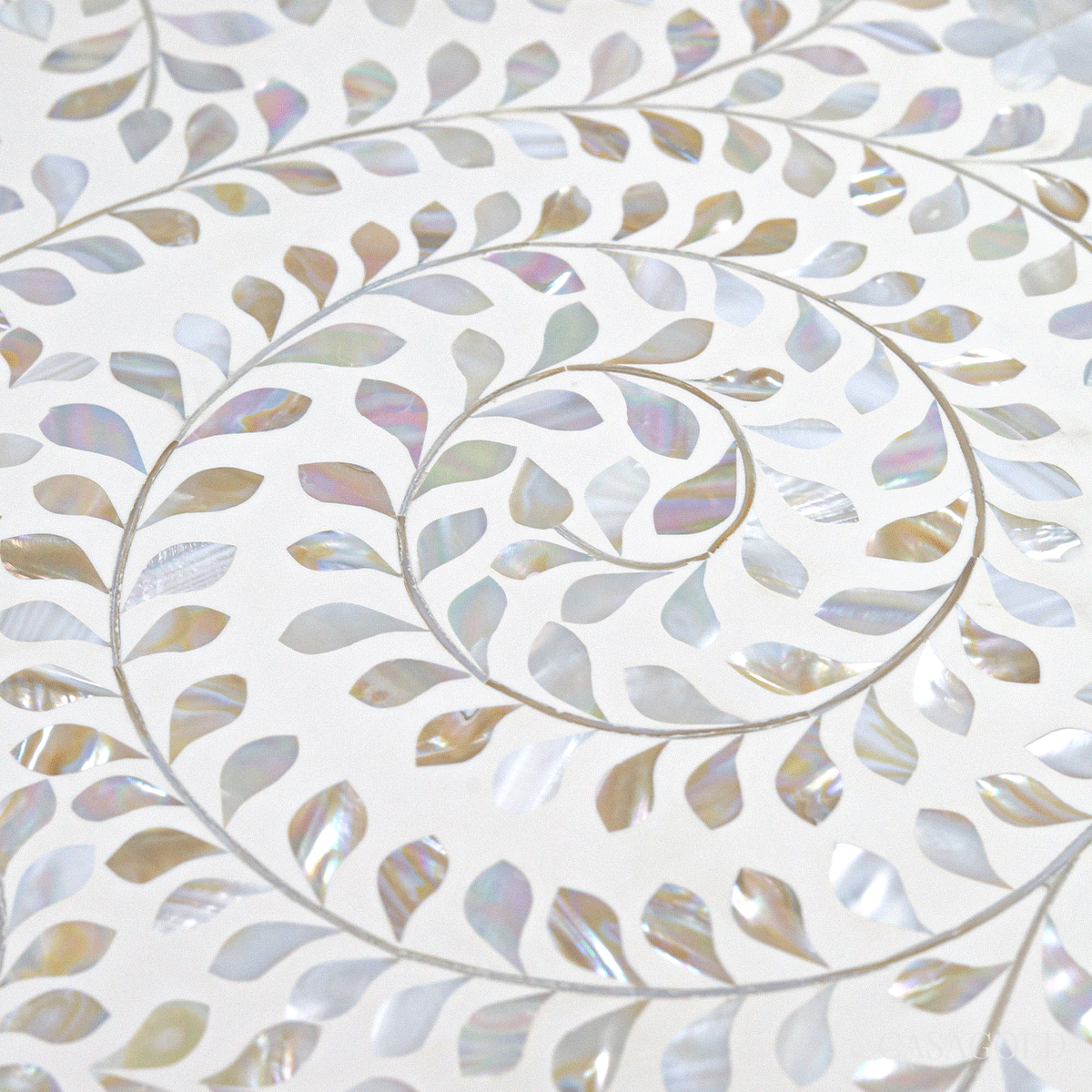 Round Inlay Coffee Table - Perfect Accent Piece