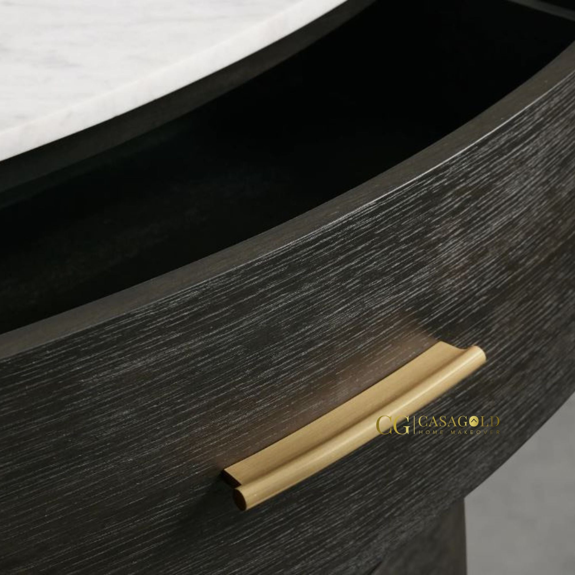 Rustic Sheesham wood side table with storage for bedroom