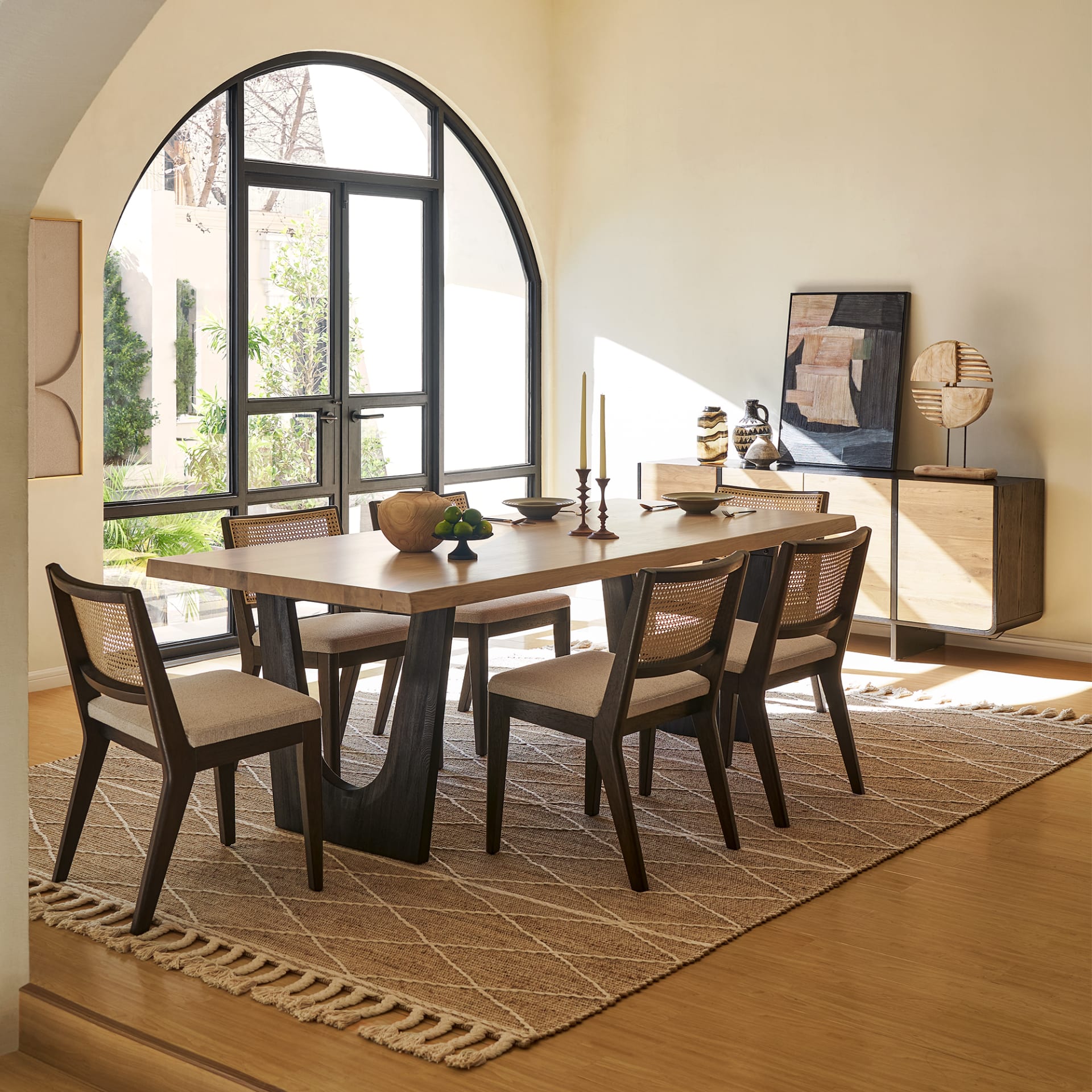 Handcrafted Solid Oak Dining Table