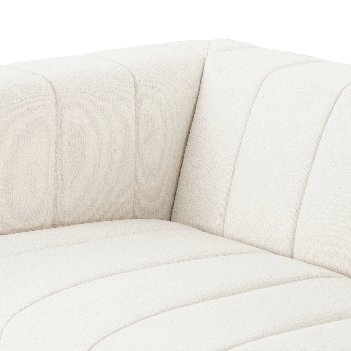 "Minimalist Scandinavian sofa with clean lines and comfort"