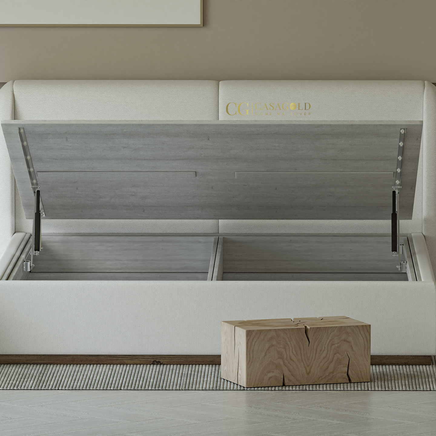 The Elysian Boucle Bed