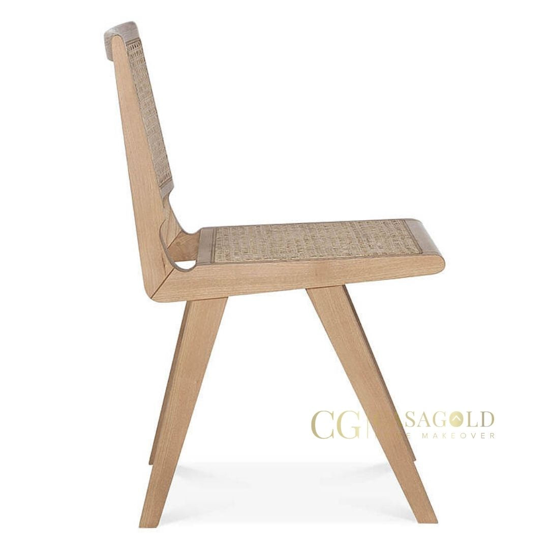 Comfortable soft-touch lounge chair for airy spaces