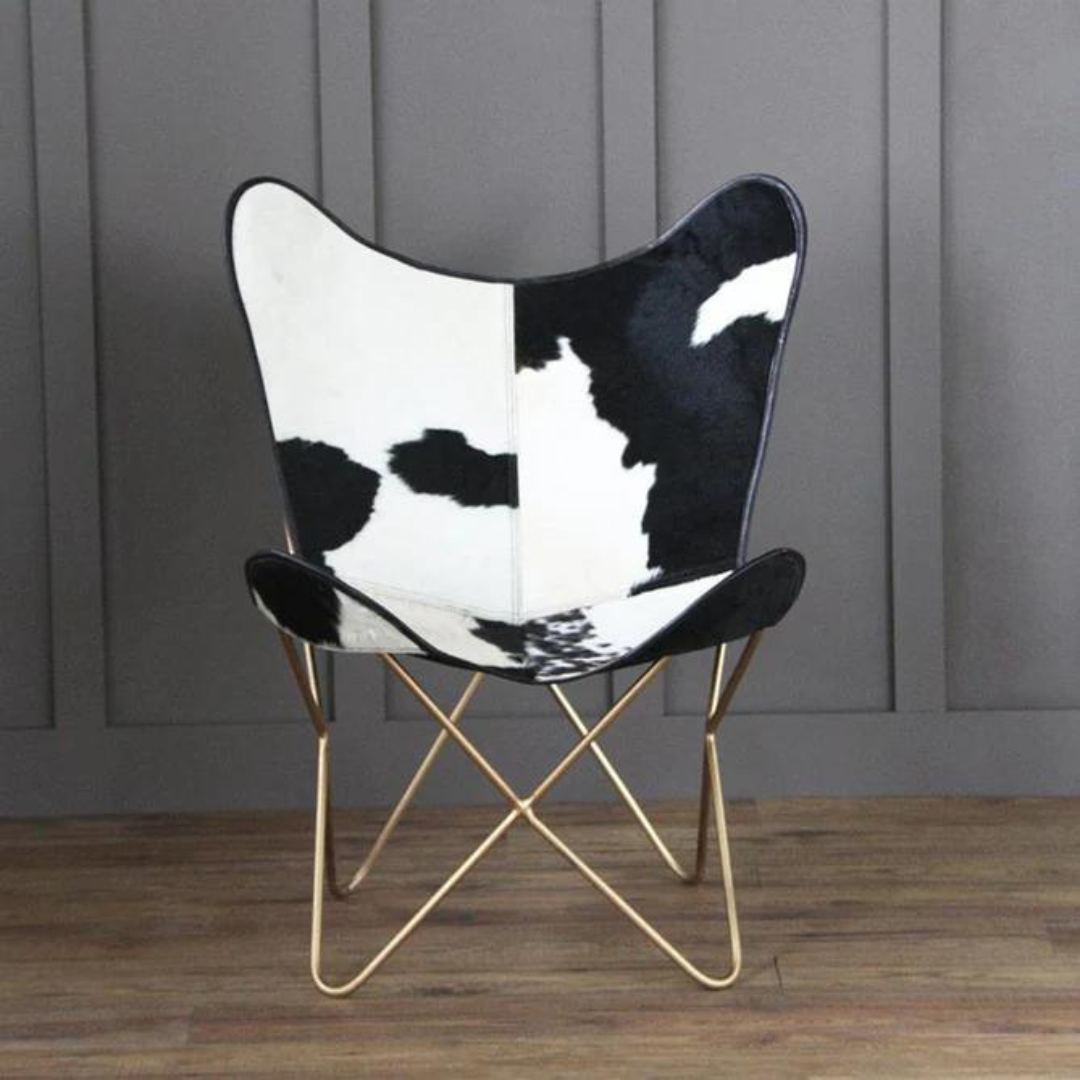 Comfortable soft grain leather lounge chair for relaxation