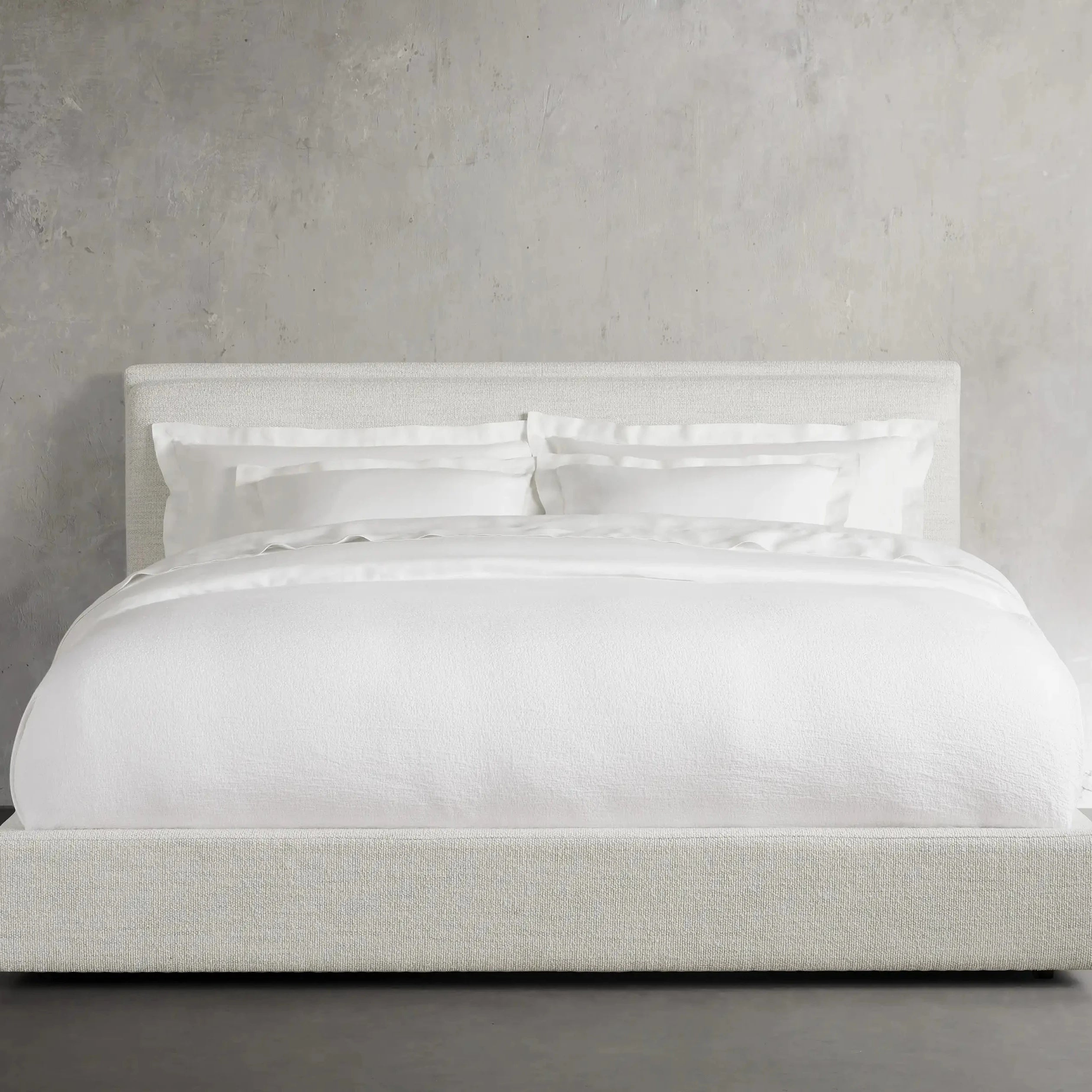 Wings bed with soft fabric upholstery for comfort