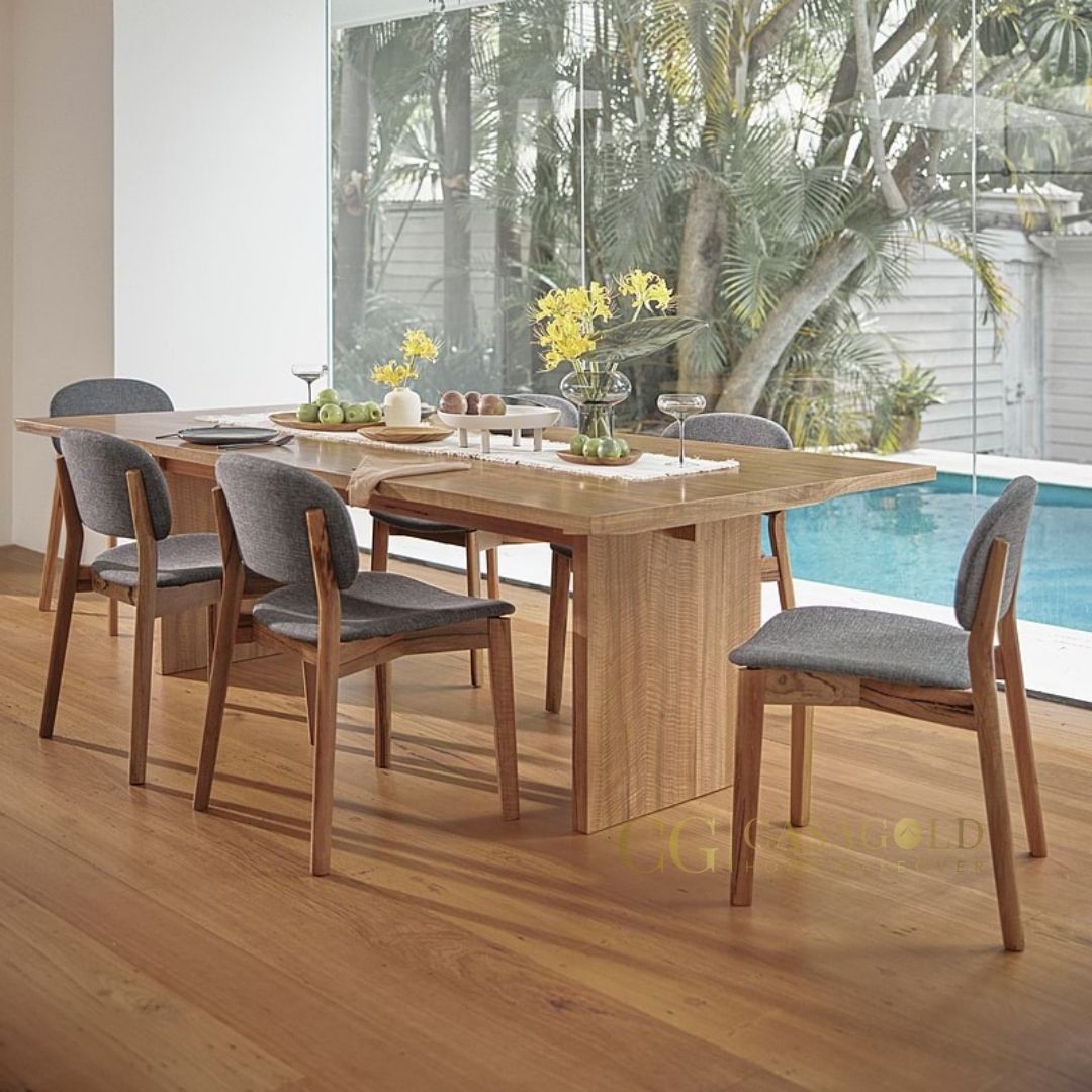 Solid Walnut Wood Dining chair with a Sleek Modern Finish