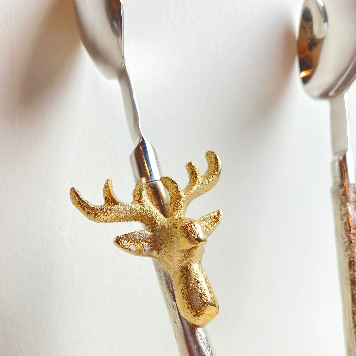 Exquisite serving tong with stag motif