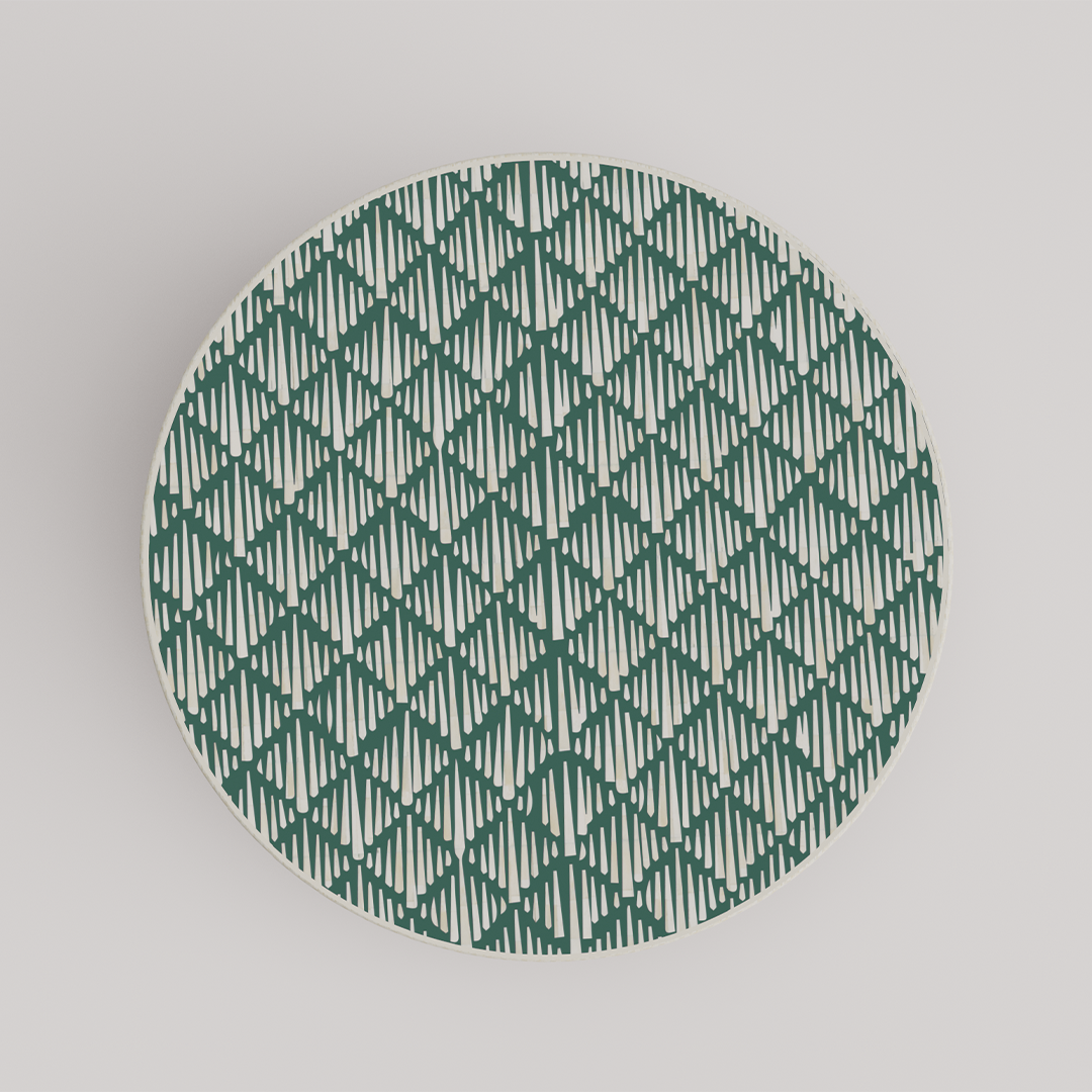 Stylish Round Inlay Coffee Table for Homes