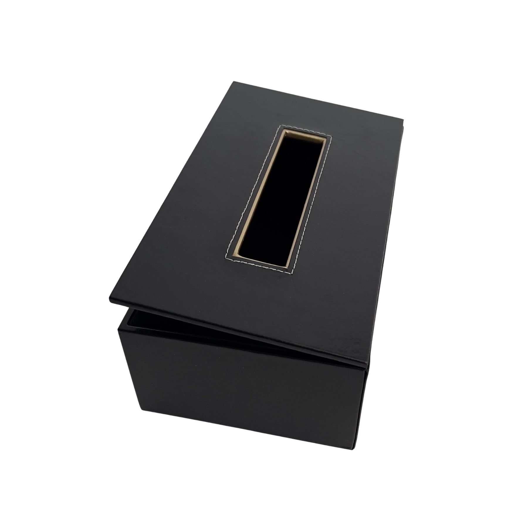 Stylish leather tissue box for modern homes
