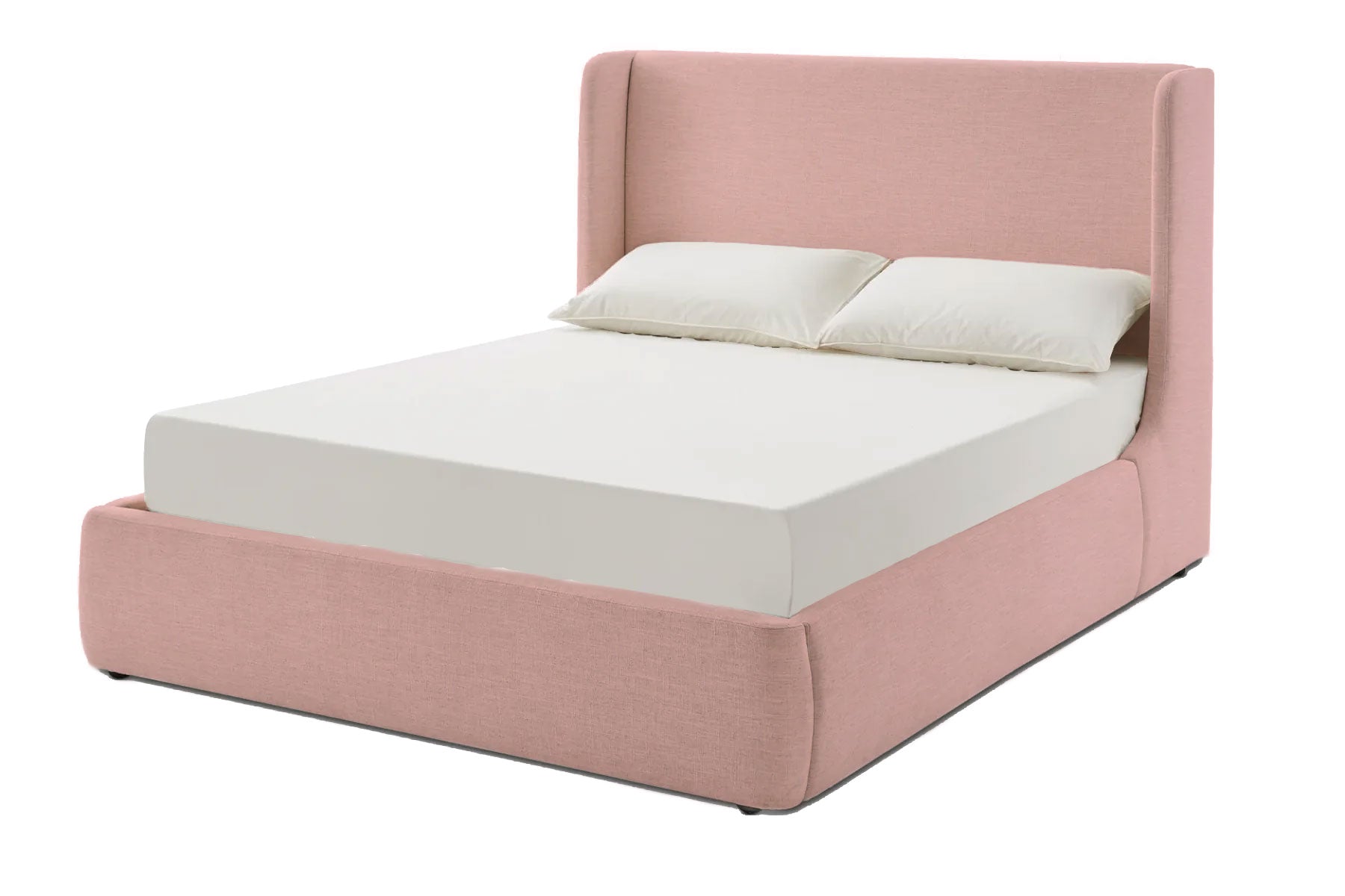 Neutral-shaded wings bed for a calm bedroom style