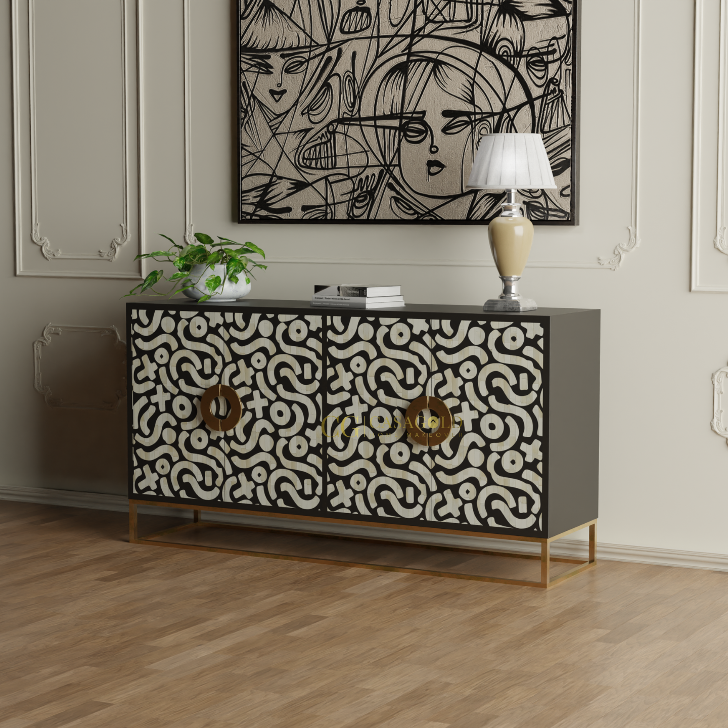 Vintage Black and White inlay sideboard with traditional charm.
slim sideboard bathroom storage drawers tall shoe cabinet dining room cabinets