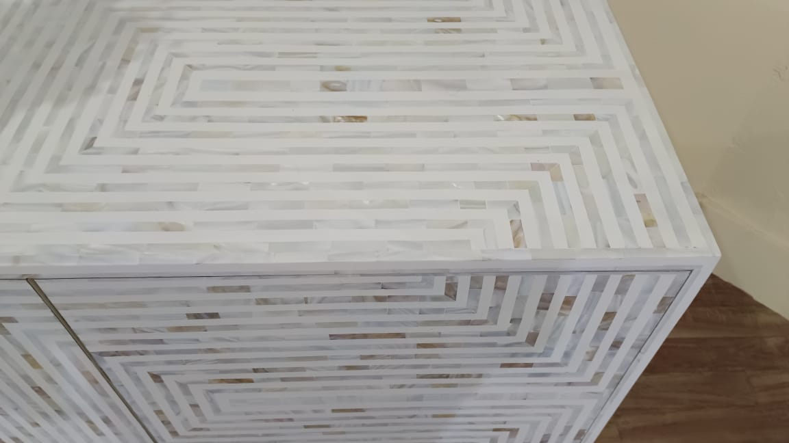MOP Inlay Media Console & Storage Cabinate