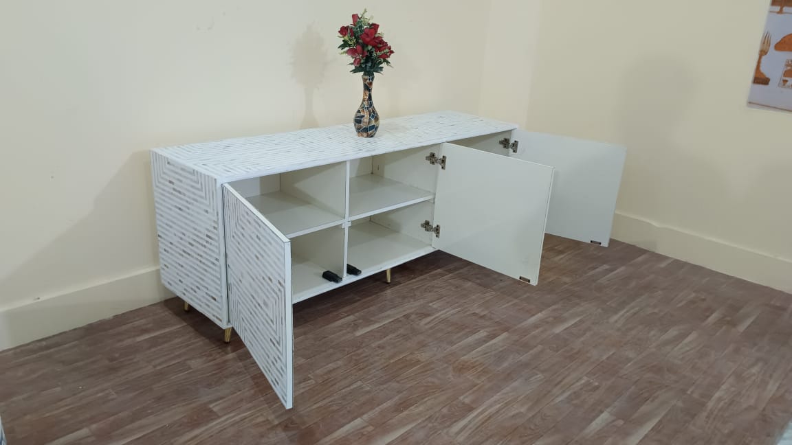 MOP Inlay Media Console & Storage Cabinate