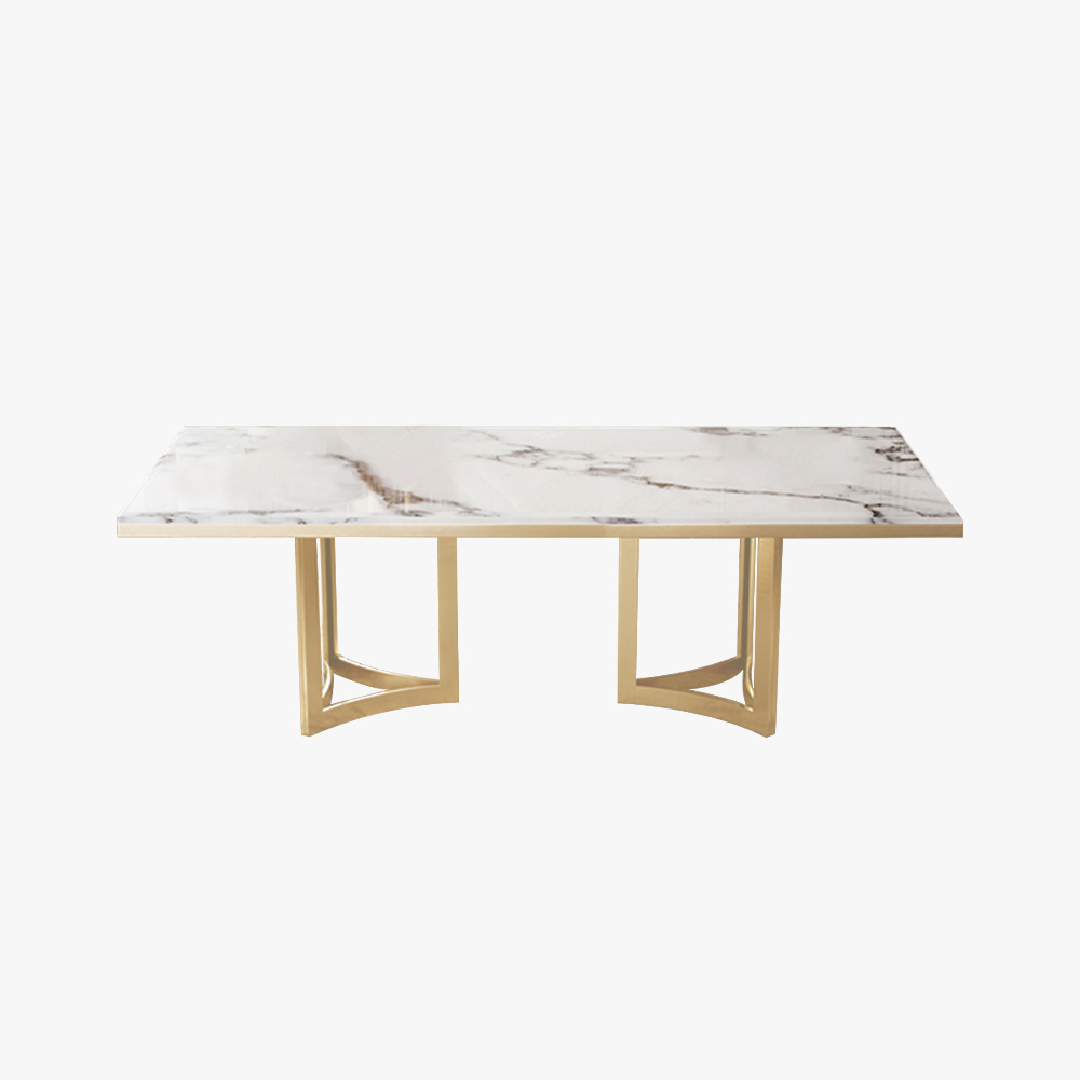 White Marble Luxury Dining Table