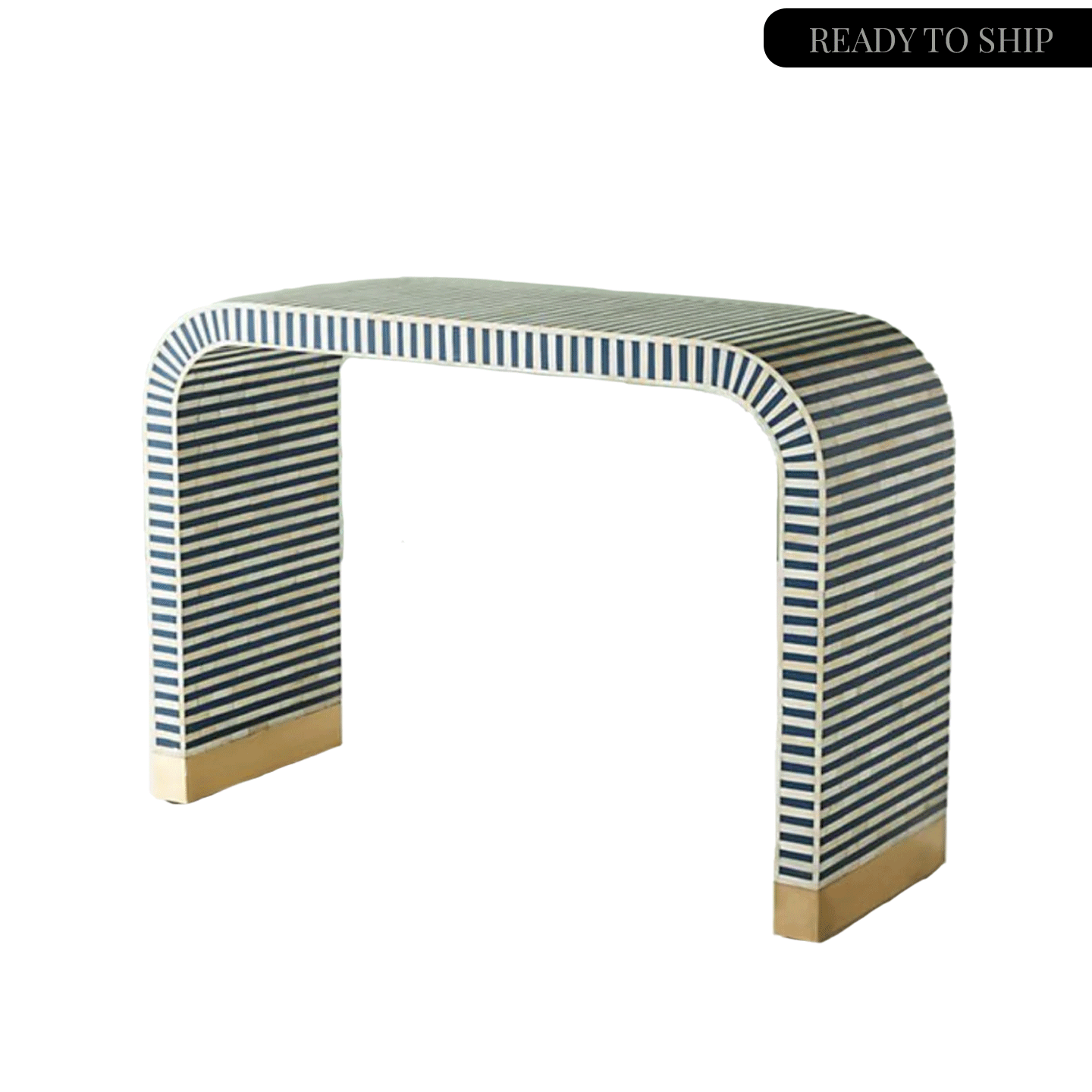 Inlay Waterfall Console Indigo