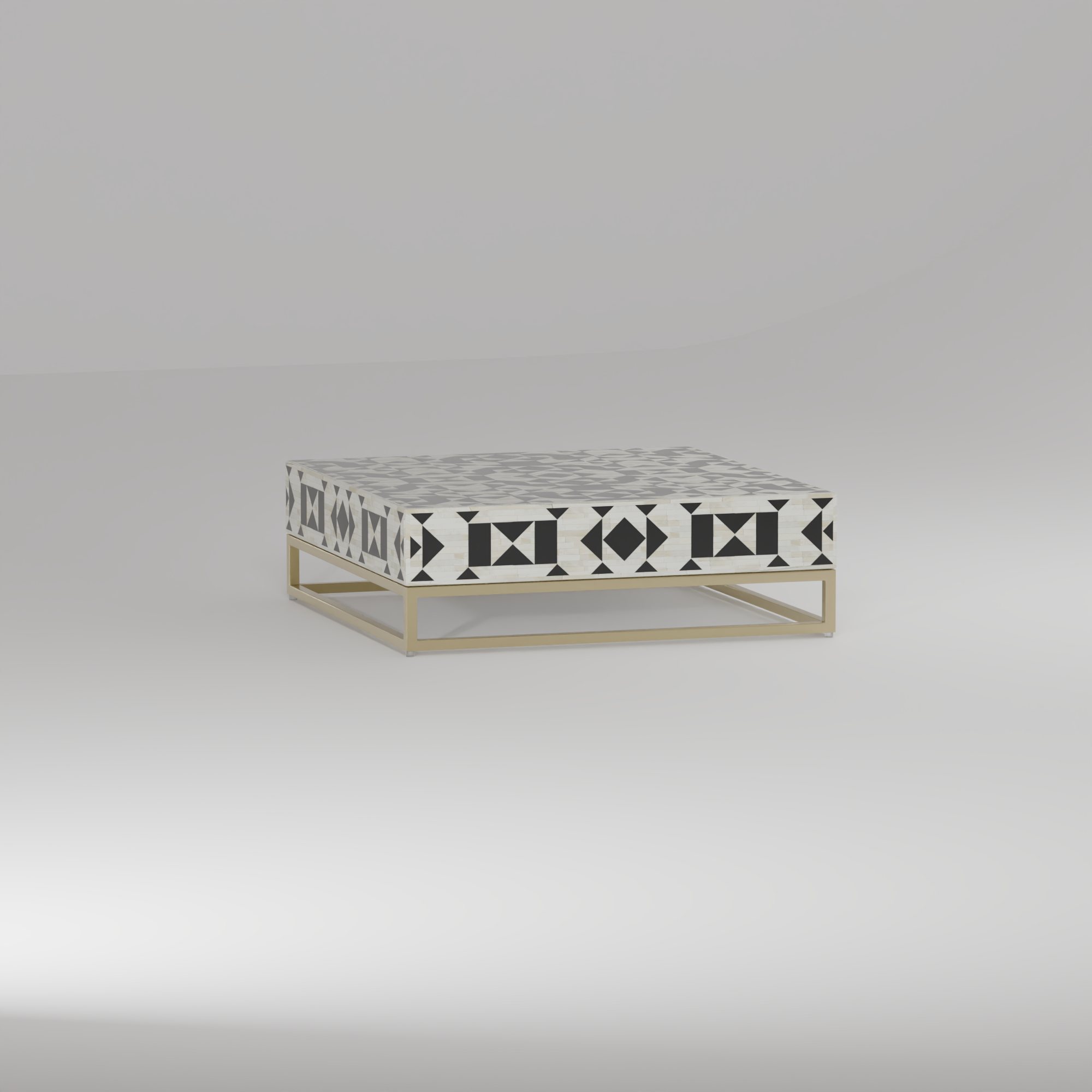 Kingsley Inlay Square Coffee Table