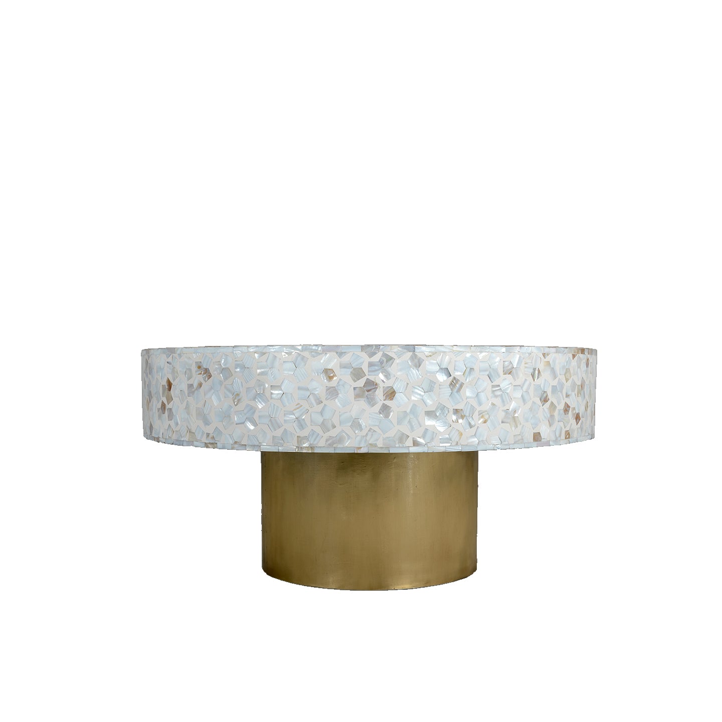 Targua Mother of Pearl Coffee Table - White