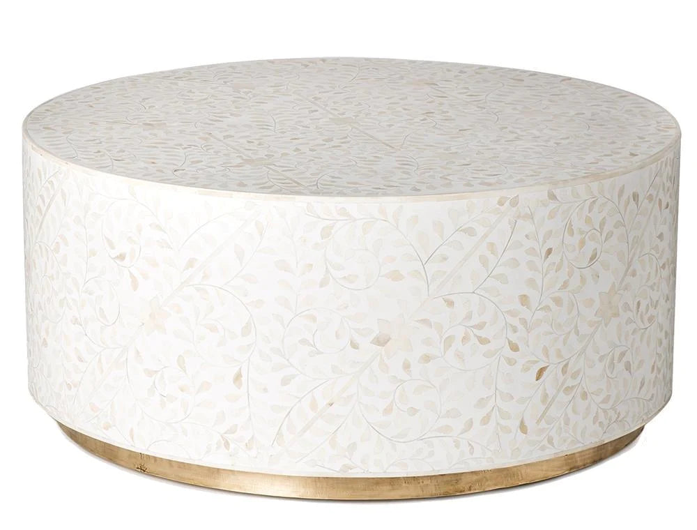 Inlay Round Coffee Table -Cleo
