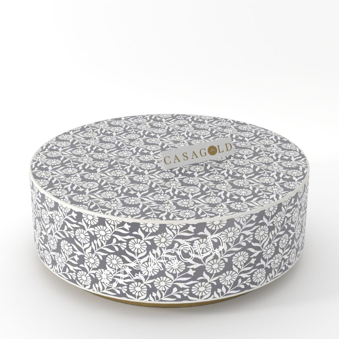 Philly Inlay Round Coffee Table - Sunflower