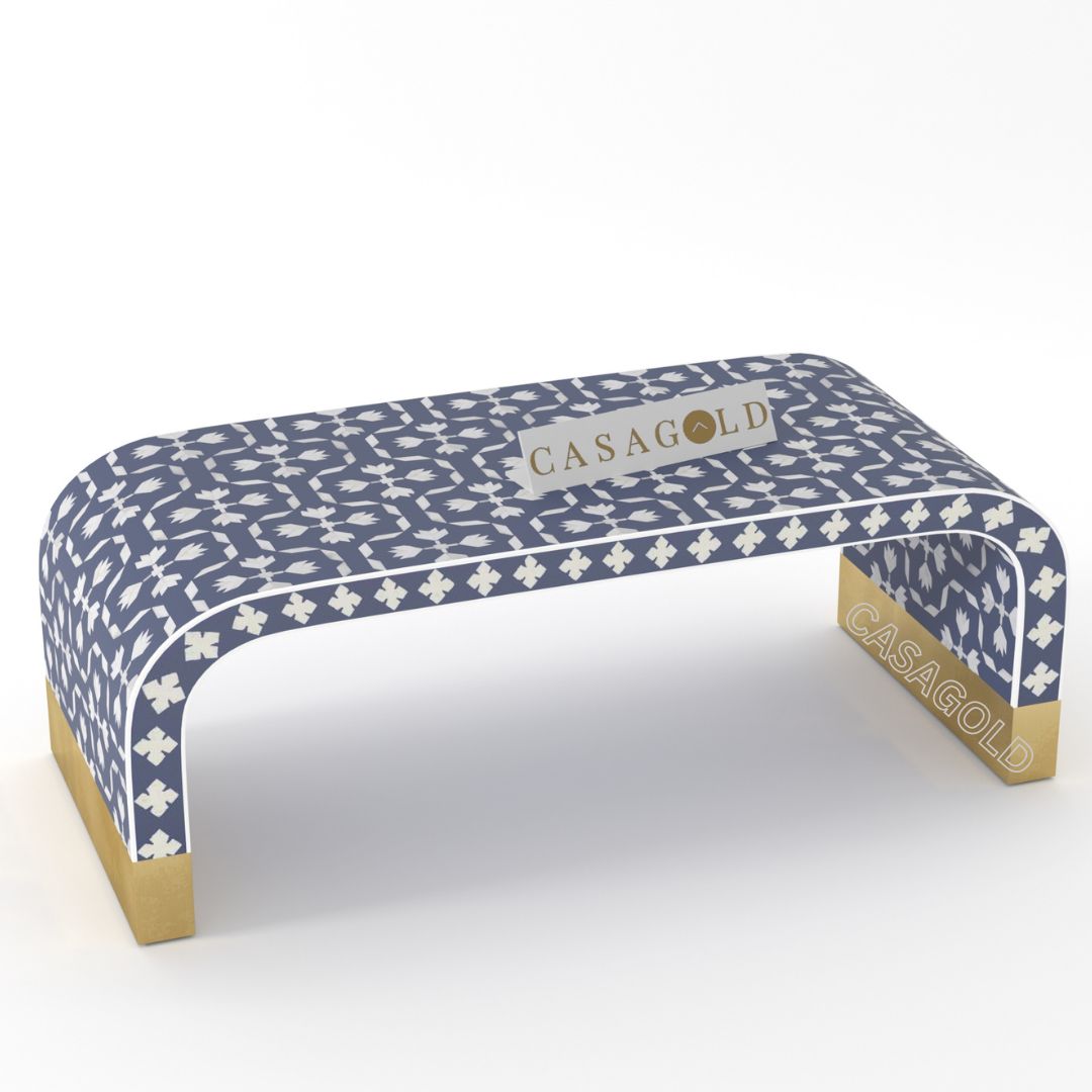 Logan Inlay Coffee Table - Floral