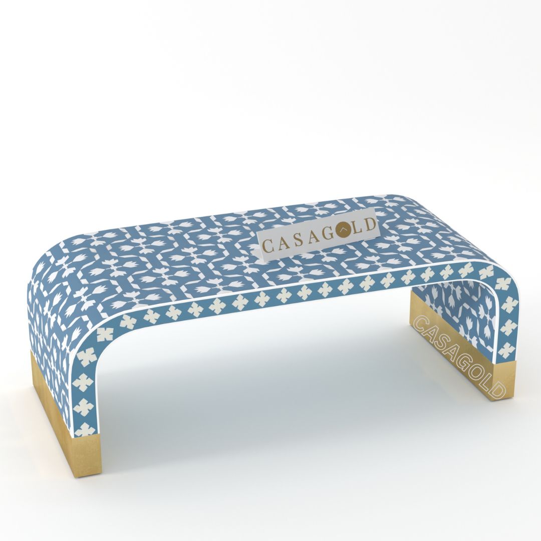 Logan Inlay Coffee Table - Floral