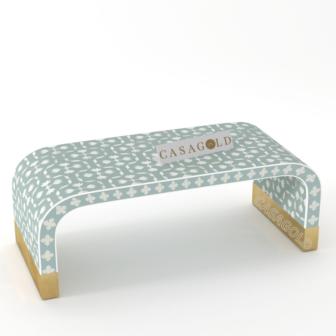 Logan Inlay Coffee Table - Floral