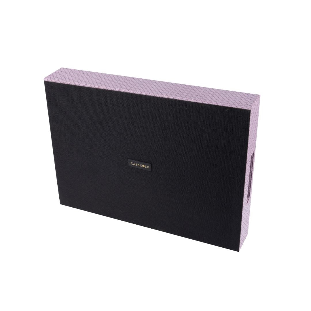 Lavender Leather Tray - Set of 2