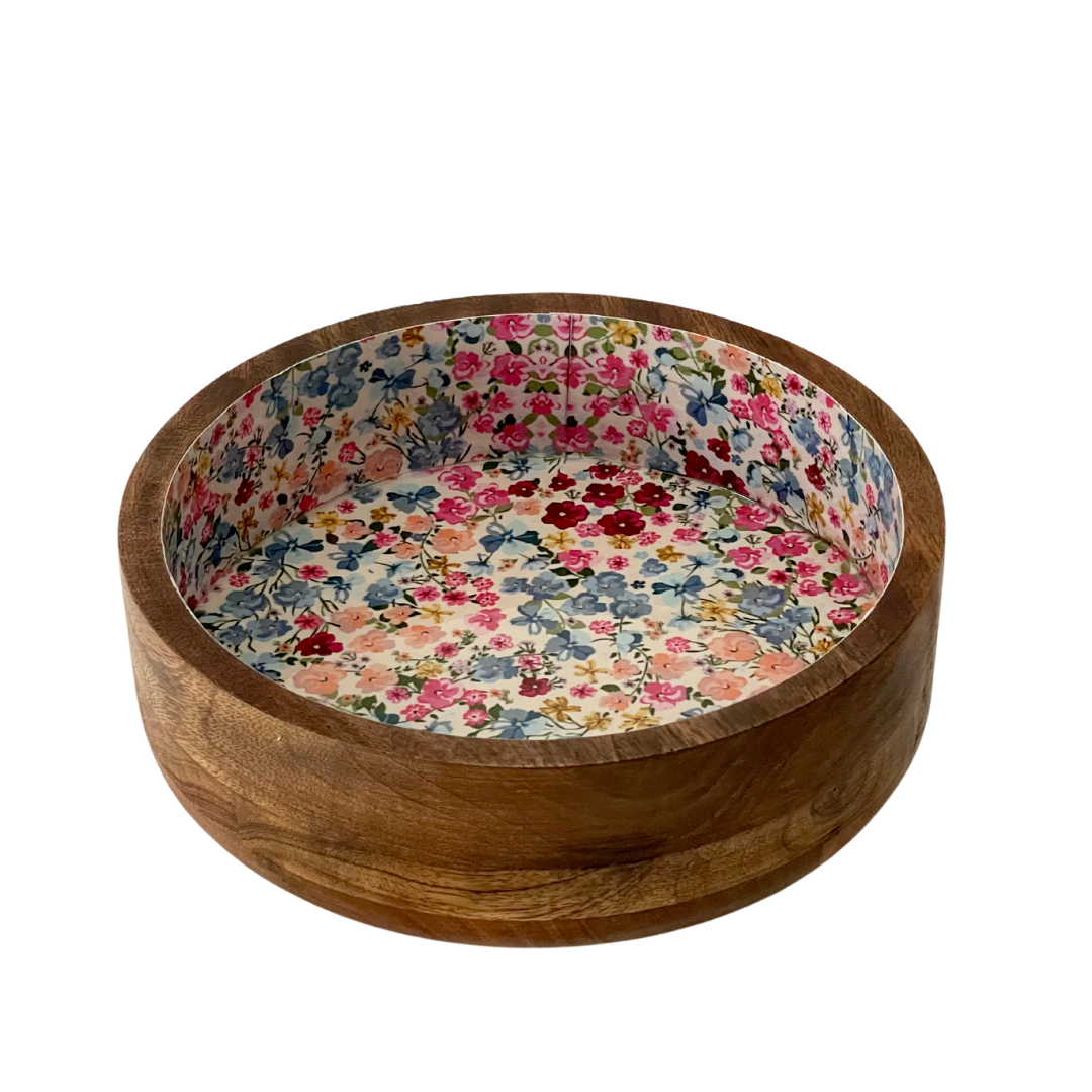 Wooden Serving Bowl - Fruity Pebbles