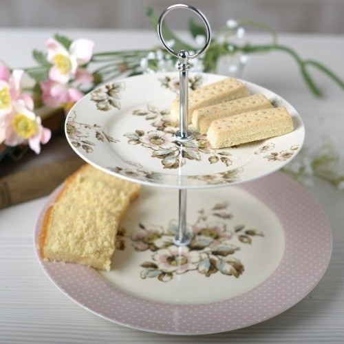 Durable Katie Alice 2-tier cake stand for events
