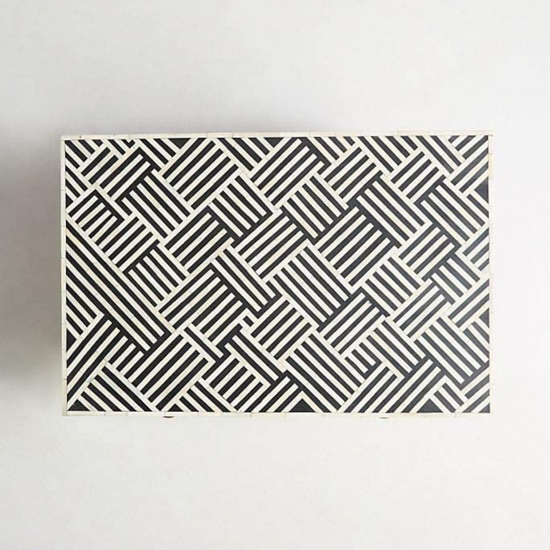 Zoey Inlay Coffee Table - Chevron