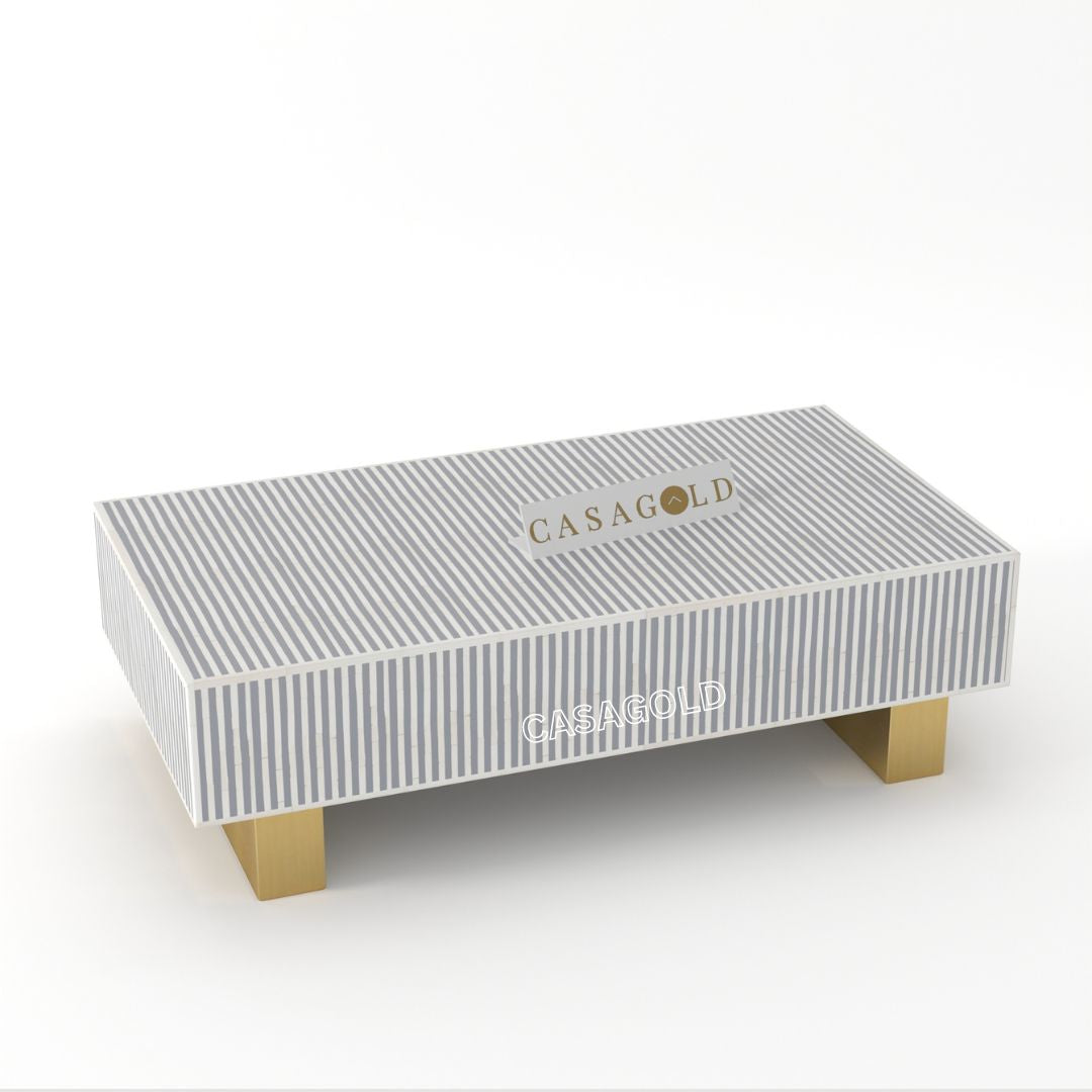 Inlay Luxom Rectangular Coffee Table - Waterfall