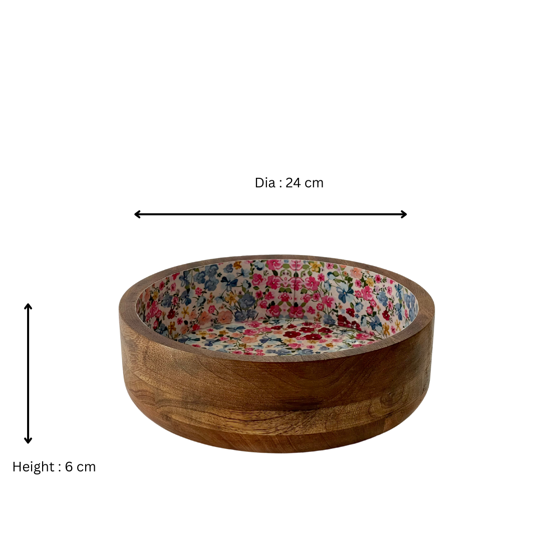 Wooden Serving Bowl - Fruity Pebbles