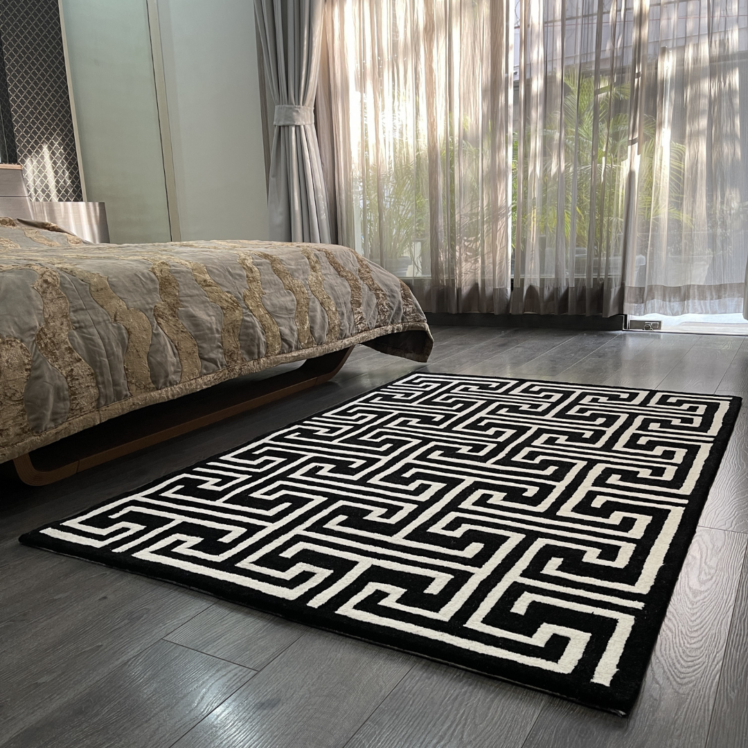 Handknited Geo Rug