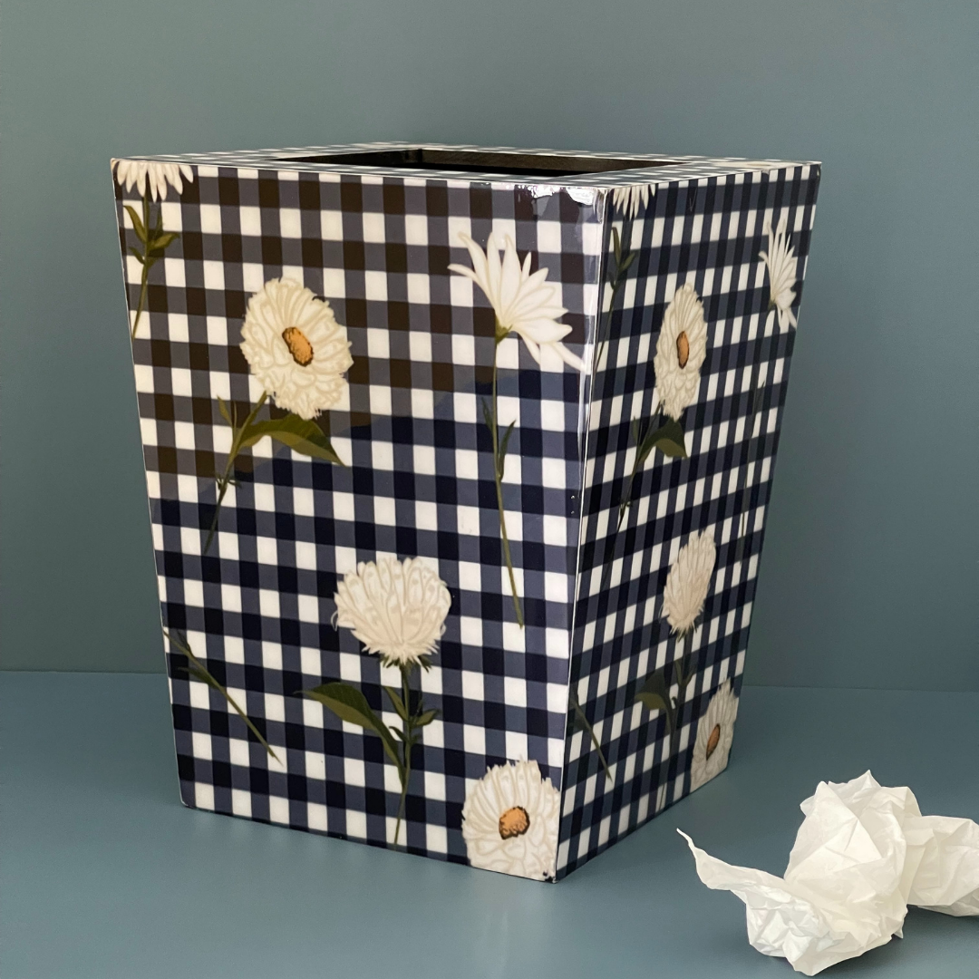 Flora Waste Bin & Tissue Box Set