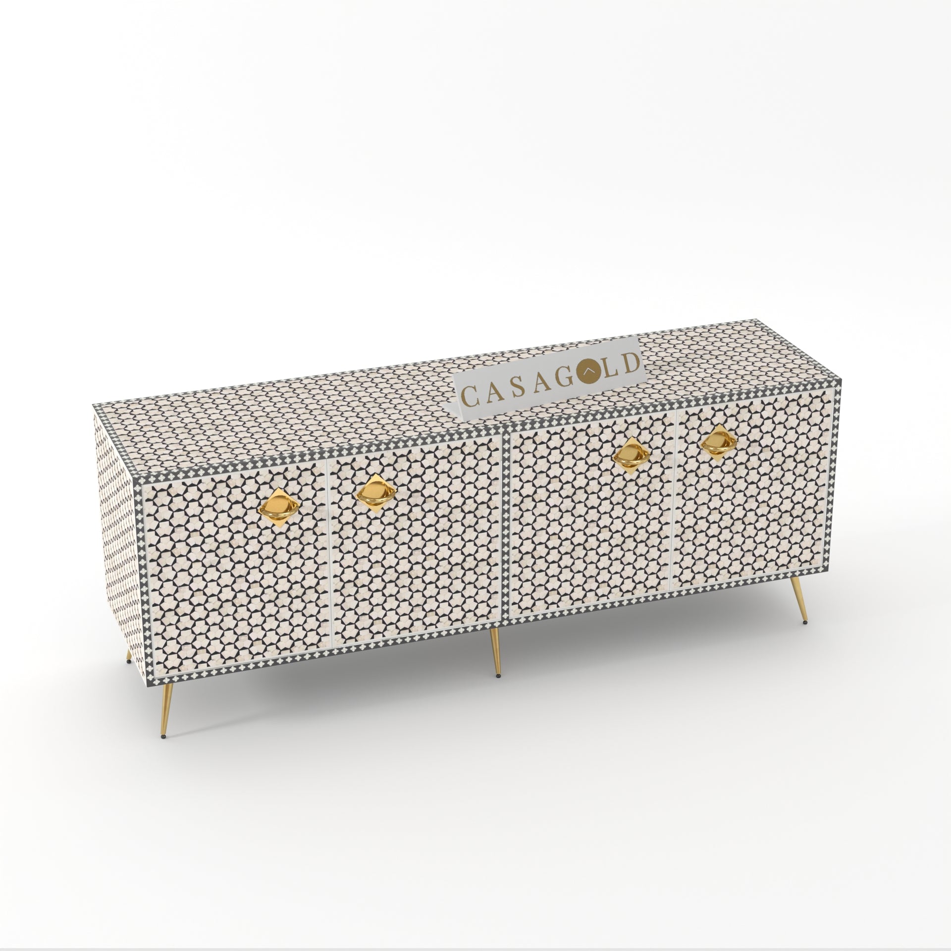 Antique white bone inlay sideboard with handcrafted detailing.
small bathroom storage cabinet