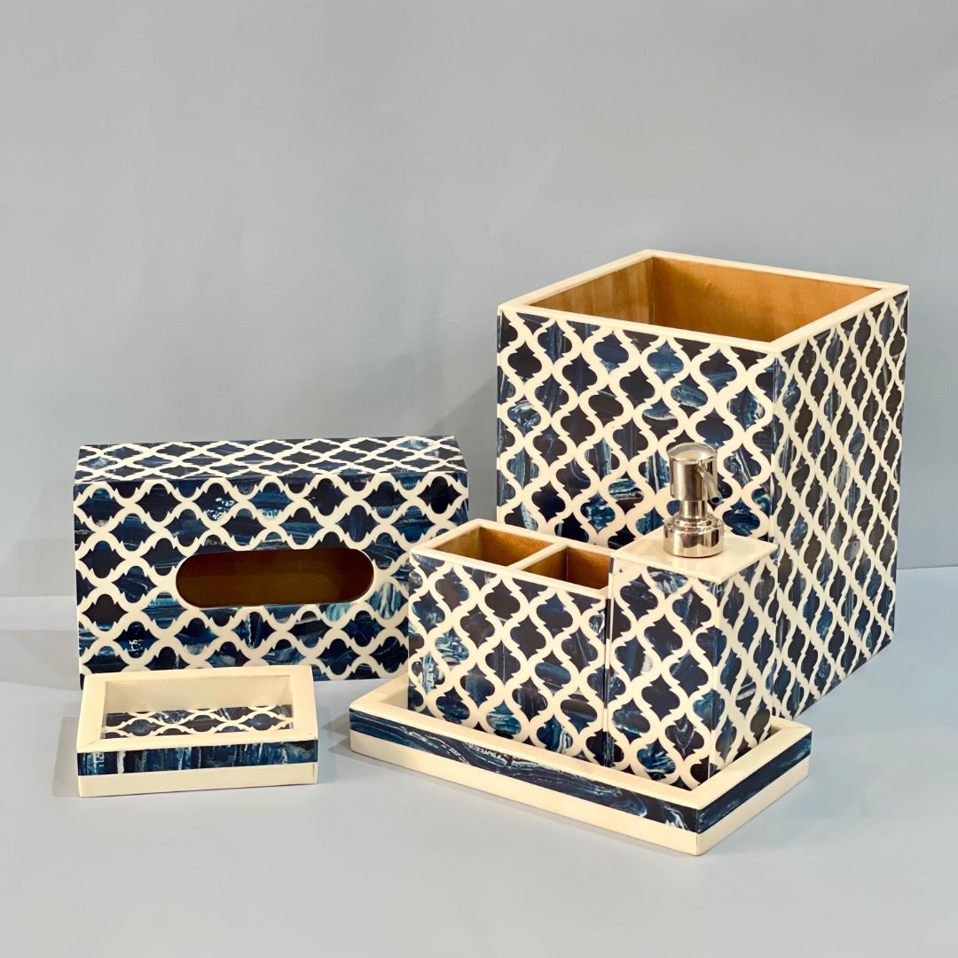 Bone bathroom set for traditional decor