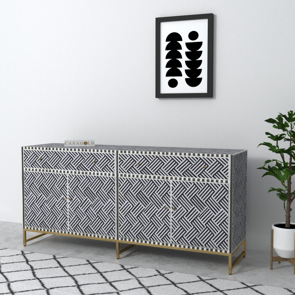 Classic Chevron Bone Inlay Storage Cabinet under cabinet shelf laundry room storage cabinets storage pantry corner bathroom storage