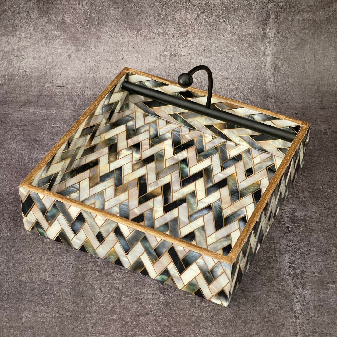 Stylish tissue tray ideal for events and gatherings