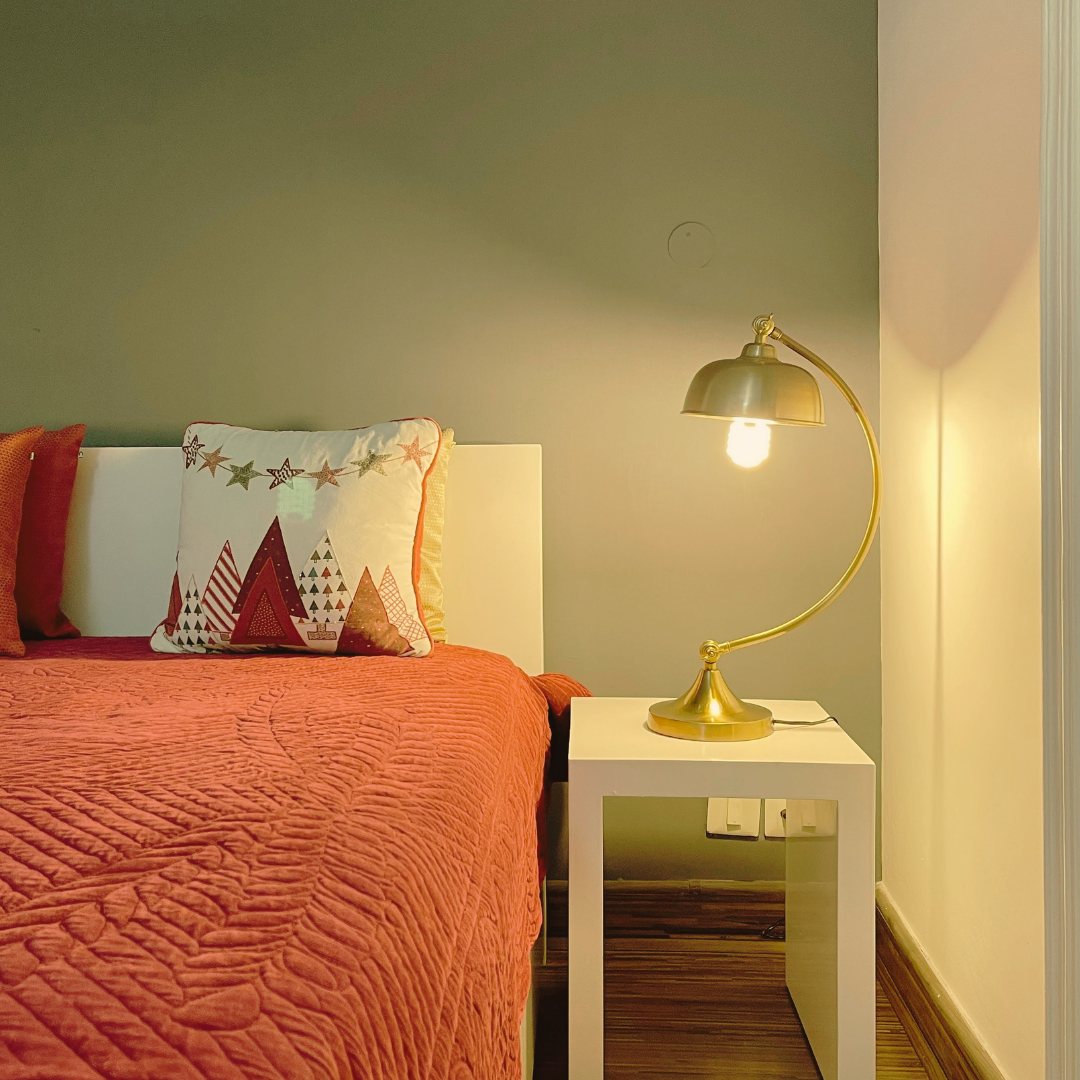 "Elegant luxury table lamp with golden Study desk "