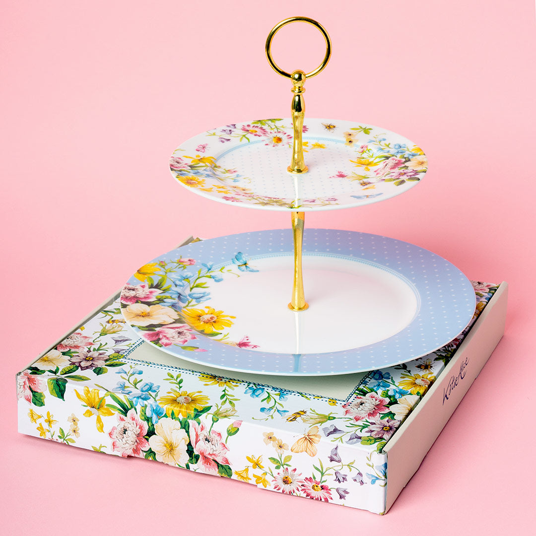 Elegant 2-Tier Luxury Cake Stand