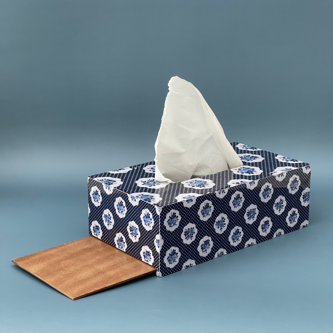 Handcrafted bamboo tissue box for sustainable living