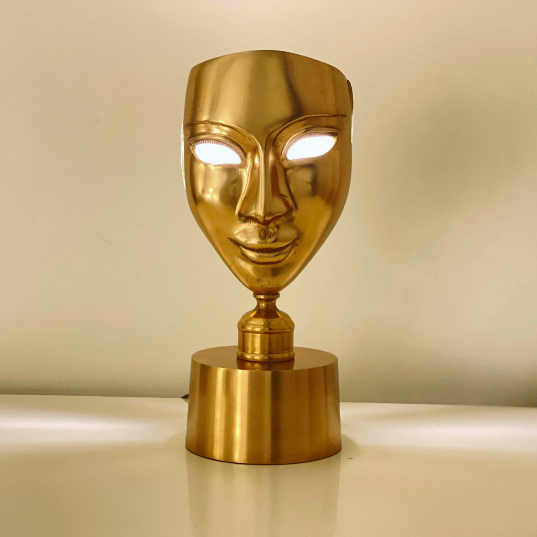 Handcrafted Face luxury lamp with artisan finish