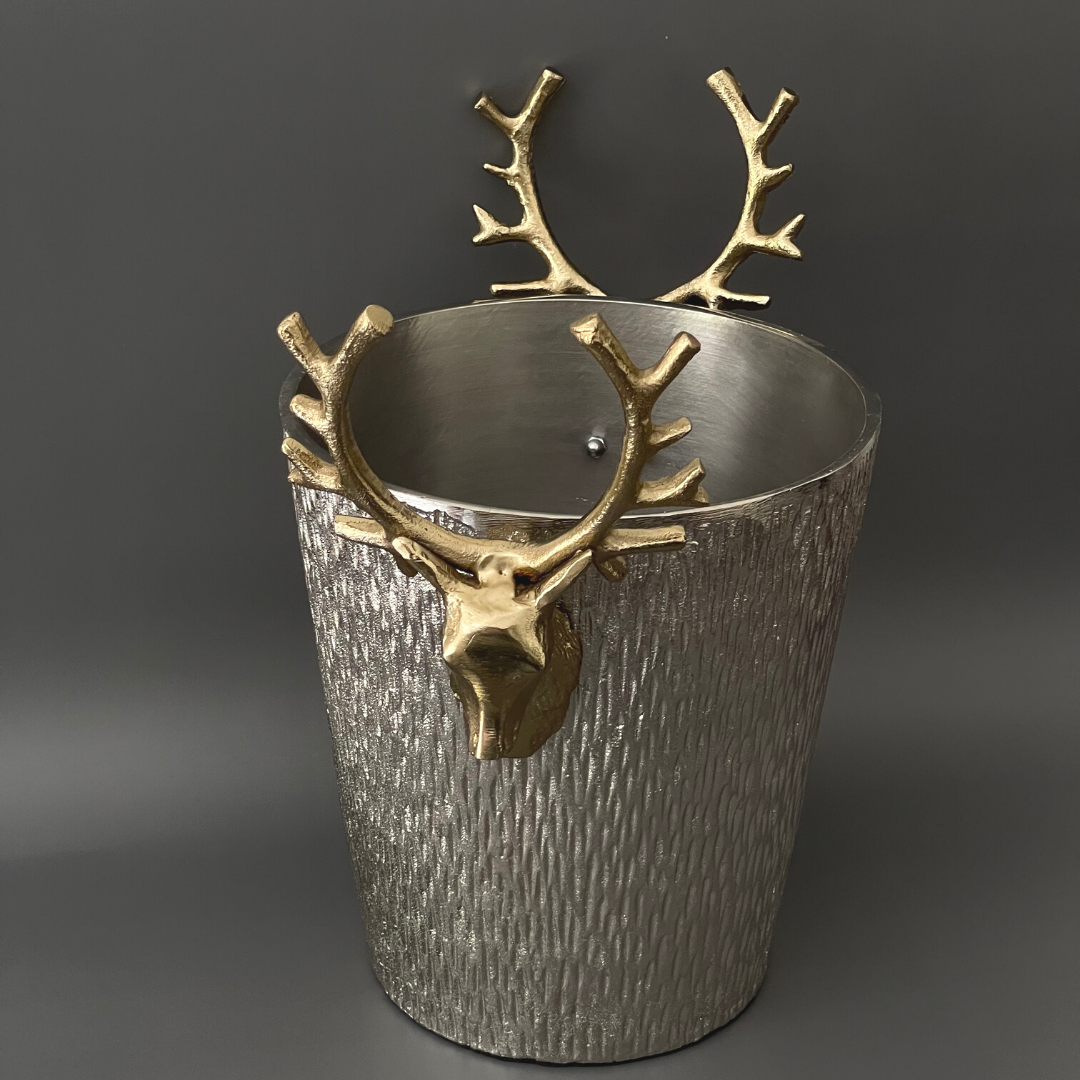 Handcrafted Stag Wine Cooler. bar tool set cocktail shakers bartending tools
