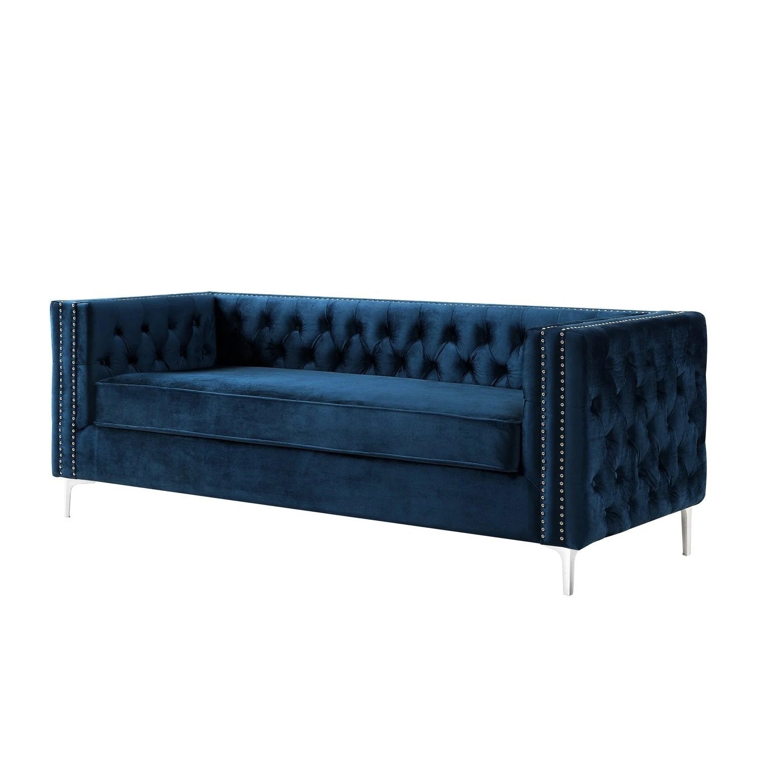 Handcrafted Tufted Velvet Sofa