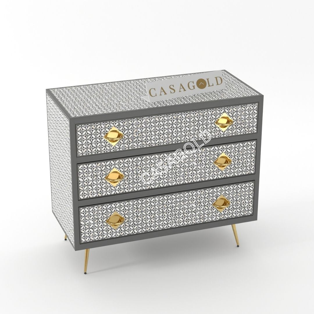 Handcrafted inlay storage cabinet
cupboard