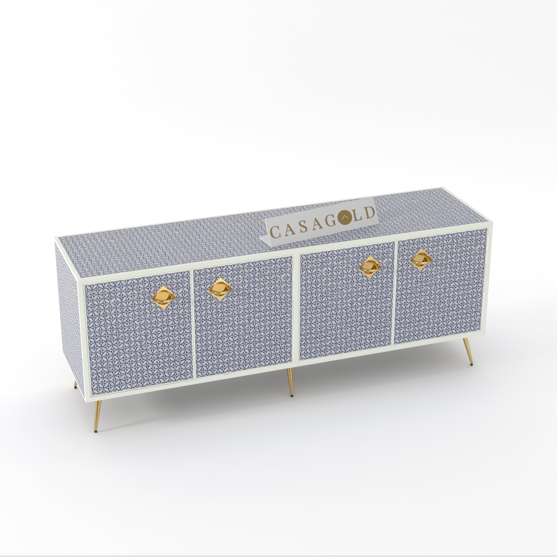 Indigo Bone Inlay TV Unit