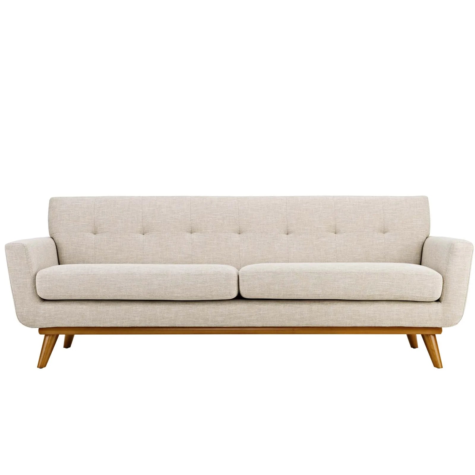 Industrial-Chic Sofa with Metal Frame