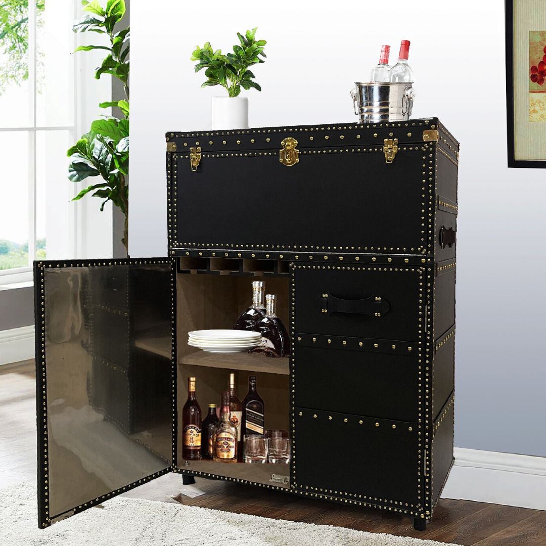 Italian Leather Storage Cabinte with Gold Accents. shoe storage cabinet bathroom storage cabinet sideboard cabinet