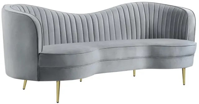 Luxe bohemian textured luxury sofa with fringe details