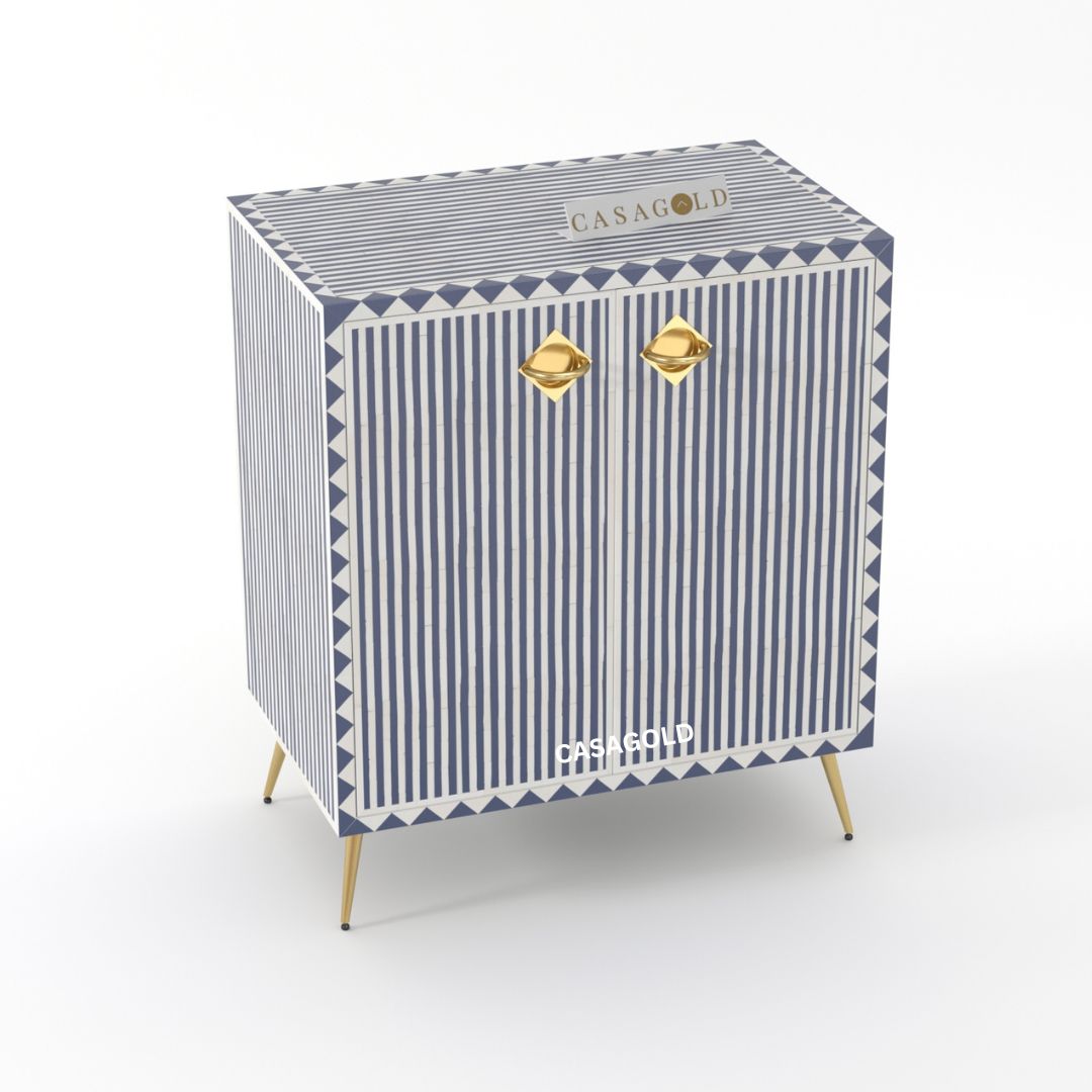 Luxurious pearl inlay storage cabinet