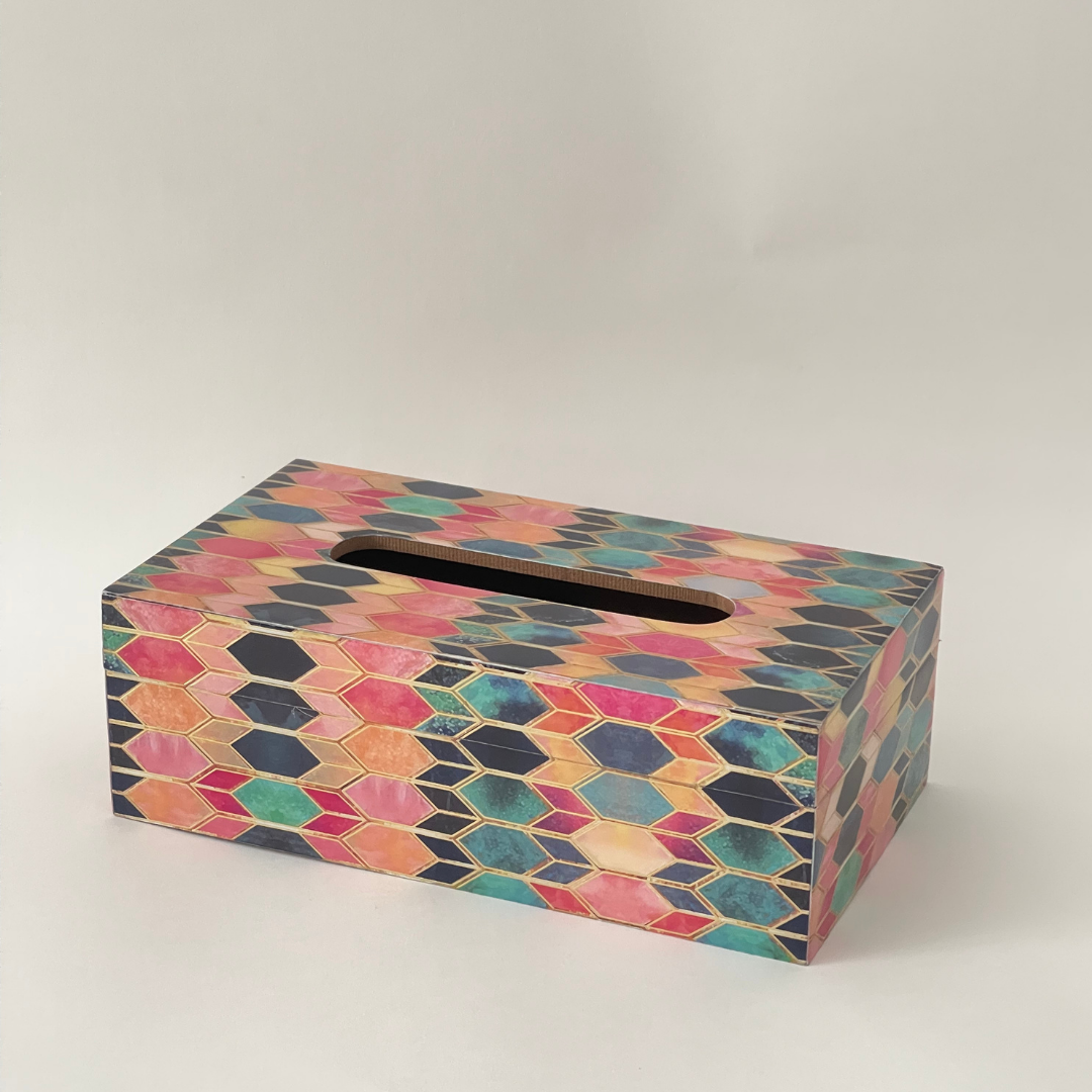 Luxury wood tissue box for elegant and upscale interiors